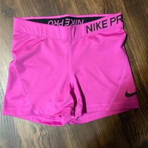 Pink Nike Pro Shorts